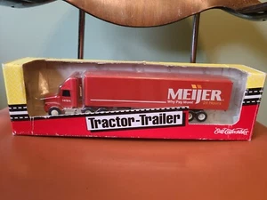 ERTL Collectibles 1:64 DieCast Red GMC Meijer Fresh Truck Cab With Trailer 1995 - Picture 1 of 7