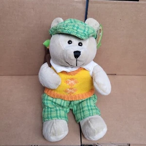 Starbucks 50th Edition Bearista Bear Golfer Bär mit Mütze und Caddy Bag 2006 Neu - Bild 1 von 9