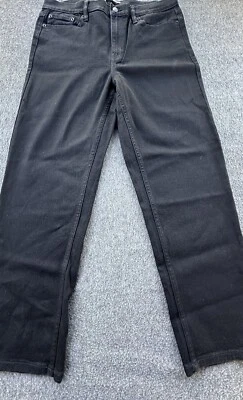 Calvin Klein Jeans Women’s 12 Black Denim Dark Wash Straight Leg Stretch - Image 1 of 4