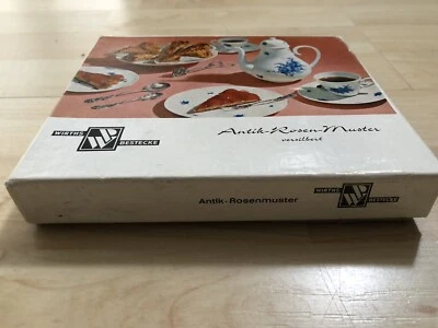 6x Löffel Teelöffel Hildesheimer Rose Wirths Besteck antik versilbert 100 OVP - Bild 1 von 2