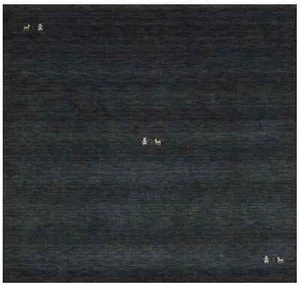 Charcoal Tribal Design Square 6X6 Gabbeh Modern Area Rug Contemporary Carpet - Picture 1 of 13