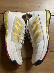 Adidas Women's Crazyflight Volleyball White & Gold Shoes Sneakers Fast Shipping!