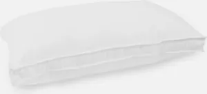 Hotel Quality 100% Cotton Bed Pillow Hollowfibre Fill Soft Back Sleeper Support - Picture 1 of 1
