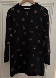 Alexander McQueen McQ Label Womens Cotton Sweatshirt Dress /Long Top size S - Picture 1 of 4