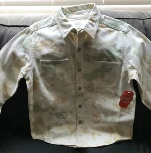 Neu Wonder Nation Jungen elfenbeinfarben gestanzt Langarm Jacke Größe L 10-12 neu mit Etikett - Bild 1 von 6