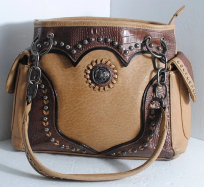 Bolso Mensajero Blazin Roxx Para Mujer Western Vanessa Oculto Marrón Foto 1 de 4