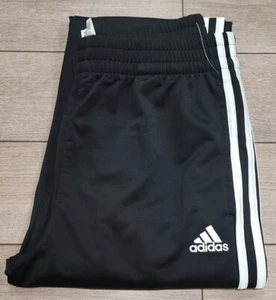 New Adidas Sportswear (Kids) Unisex Black/White Track Pants Size XL 18/20 - Picture 1 of 4