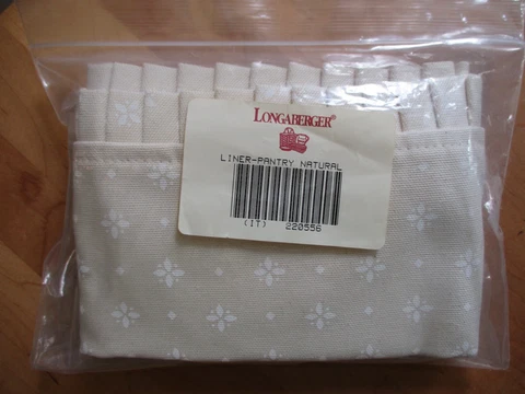 Longaberger PANTRY Basket Liner - NATURAL Cover