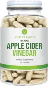 100% Pure Apple Cider Vinegar with Mother, 180 Capsules, 500mg - Picture 1 of 6
