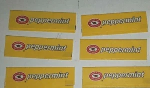VINTAGE 1970ER BUCHENNUSS KAUGUMMI STICK PAPIERVERPACKUNG PFEPPERMINZE SET/10 - Bild 1 von 2