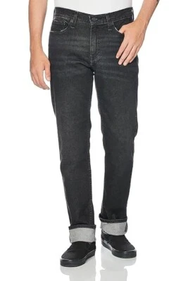 GUESS Eco Encore Black Wash Denim Jeans Cotton Straight Leg Slim Fit 38 x 32 - Image 1 of 3