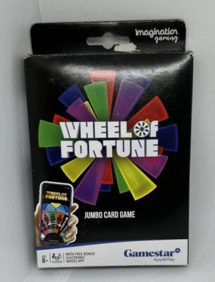Wheel Of Fortune Imagination Gaming Gamestar APP & PLAY NEW Sealed Card Game - Image 1 of 3