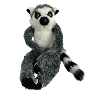 Wild Republic Ringschwanz-Lemur hängendes Plüschtier Stofftier grau schwarz 21 Zoll - Bild 1 von 11