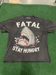 Stay Hungry T Shirt 2XL Fatal Crew Shark Work Outdoors Summer Shirt - Picture 1 of 10