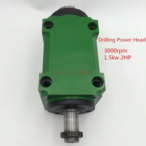 Unidad de husillo de transmisión por correa cónico BT30 1,5 KW 2 HP 3000 rpm cabezal de alimentación para perforación CNC - Imagen 1 de 12