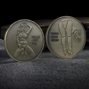 Lucky Bikini Heads Or Tails Challenge Coin Collectable Flip Game 1-pc - Picture 1 of 5