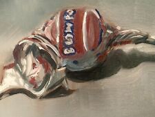 Blow Pop Candy Still Life Oil Painting Original Art Kitchen Decor Home 8”x10”