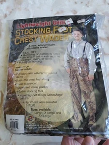 Stearns Lightweight Stocking Foot Chest Wader Model: H109 Size XXL Camouflage - Picture 1 of 10