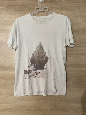 T-shirt uomo Volcom in cotone bianco taglia L - Immagine 1 di 4