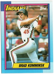Tarjeta de béisbol 1990 Topps #476 • Brad Komminsk • Cleveland Indians - Imagen 1 de 2
