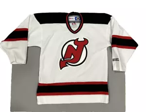 New Jersey Devils CCM NHL Hockey Trikot Jugend Größe L / XL weiß - Bild 1 von 15