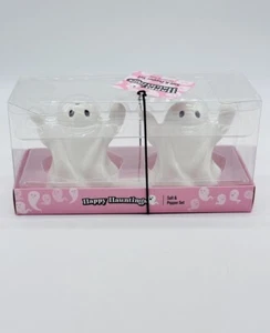 Salero y pimentero Happy Hauntings Halloween Ghost nuevo envío gratuito - Imagen 1 de 4