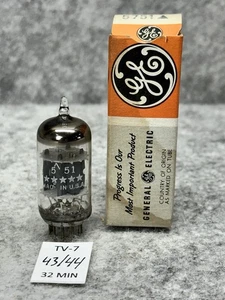 One  NOS GE 5 STAR 5751 TUBE FROM A PARTIAL CASE  (12AX7 ECC83) - Picture 1 of 14