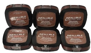 6 Pack L'Oreal Paris Infallible 24H Fresh Wear Bronzer | 500 Dark | Soft Matte - Picture 1 of 2