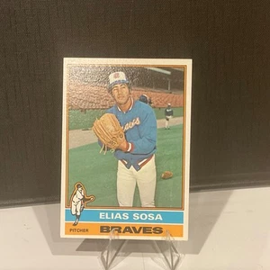 ⚾️ Tarjeta de béisbol 1976 Topps ELIAS SOSA 364 - BRAVES * ¡Bordes afilados! - Imagen 1 de 3