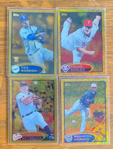 2012 Mixed lot of 4 Topps Gold Sparkle-Gordon-Worley-Reynolds-Morrow - Picture 1 of 2