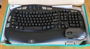 Logitech MK550 Comfort Wave K350 Keyboard / M510 Mouse With Receiver WORKS - Afbeelding 1 van 4
