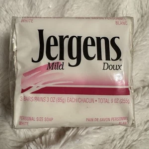 Jergens milde weiße Seife Bad Größe 3 Oz je 3 Riegel insgesamt Vintage 90er USA - Bild 1 von 4