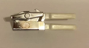 VTG Swing-A-Way Manual Can Bottle Opener White Grips - Picture 1 of 6