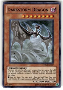 Darkstorm Dragon ORCS-EN037 Order of Chaos-Super Rare NM - Picture 1 of 2