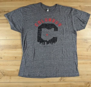 GV Art Shirt AA Columbus Ohio Mens Sz XL Grey C Ohio Map Scarlett & Grey OSU - Picture 1 of 16