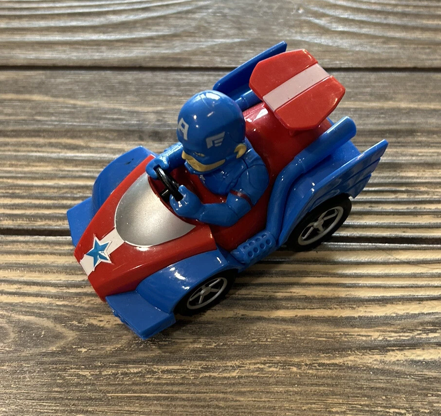Marvel Jam'n Cars Capitán América coche de carreras vehículo de carreras juguete azul Foto 1 de 3