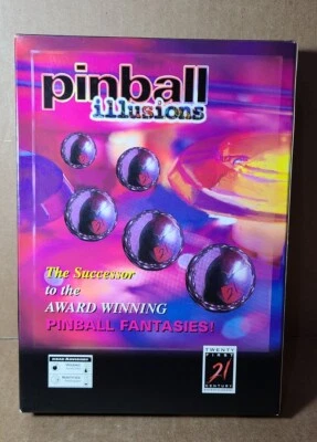 1995 Pinball Illusions Big Box PC Very Good Condition Box Mint Contents & Disc - Image 1 of 4