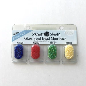 Mill Hill Glass Seed Bead Mini-Pack #01001 Needlwork Crafting Projects 2004 NEW - Picture 1 of 5