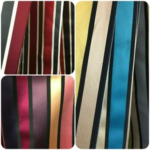 Rollup Rollup Vertical Candy Striped Pattern Curtain Fabric Material 140cm wide - Picture 1 of 7