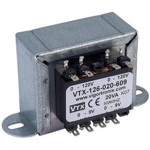 Transformador de manos de chasis Vigortronix VTX-126-020-609 20VA 0-9V - Imagen 1 de 1