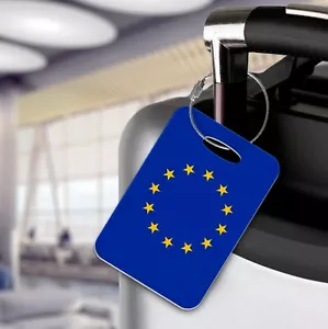 Kofferanhänger mit EU-Flagge - Luftfahrt, Reisen, Kabinenpersonal - Bild 1 von 1