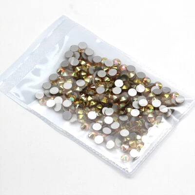 288 piezas 6,5 mm SS30 sin hotfix pedrería respaldo plano brillo cristal gemas de vidrio Foto 1 de 4