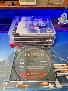 PS3 JRPG GAME LOT OF 5 E-SCROLLS IV/ SKYRIM,DRAGON AGE 2, FFX, NINO KUNI - Picture 1 of 15