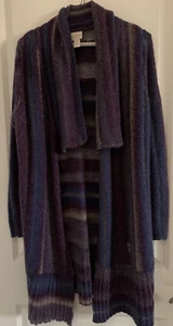 Chicos Women's Sweater Jacket 67% Acrylic, 20% Wool, 12% Polyester, 1% Other - Picture 1 of 3