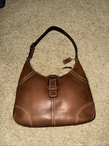 Bolso Coach Media Luna SoHo Media Luna Marrón Cuero Hebilla A Presión De Colección Y2K F11167 - Imagen 1 de 18