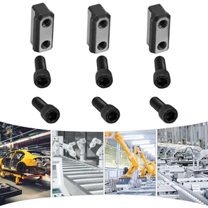 Kit de 3 tuercas en T mordazas pernos M12 tuercas en T para mandril hueco hidráulico de 3 mordazas de 10 pulgadas - Imagen 1 de 20