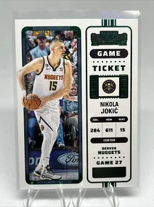 2022-2023 Panini Contenders Nikola Jokic Game Ticket Green #17 - Picture 1 of 2