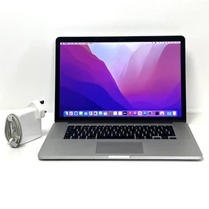 Apple MacBook Pro 15: Intel i7 16GB RAM 512GB SSD Radeon R9 M370X Mid-2015 A1398 - Picture 1 of 12
