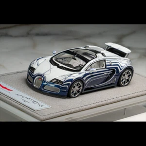 Rare HH 1:43 Scale Bugatti 16.4 Veyron Diecast Car Model Blue&White Strip - Bild 1 von 1