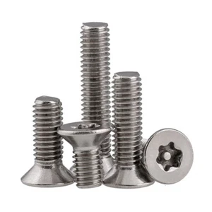 Tornillos de cabeza avellanada de pasador Torx M3-M6 pernos de máquina de seguridad de acero inoxidable A2 - Imagen 1 de 7